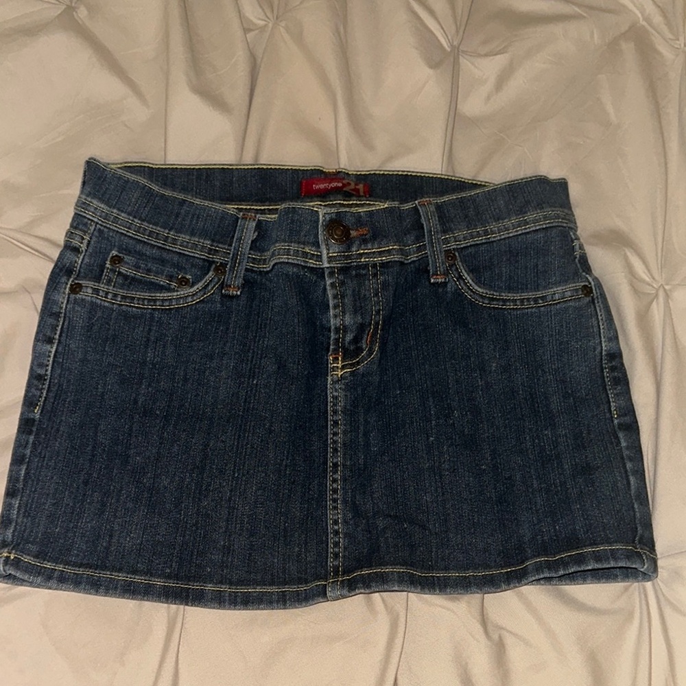 Stretchy Jean Skirt